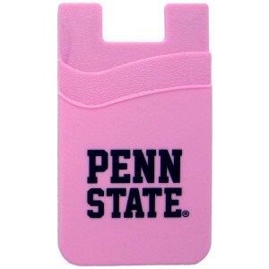 pink phone wallet dual pocket with printed Penn State